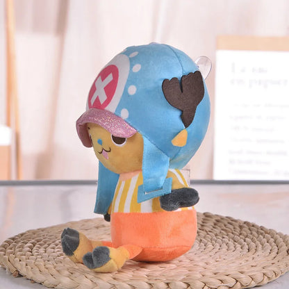 Japanese Anime One Piece Plush Toys — 25cm Luffy, Chopper, Ace & Roronoa Zoro Stuffed Dolls, Cute Cartoon Figure Kids Christmas Gift