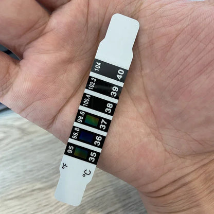 10/20Pcs Forehead Head Strip Thermometer - Fever Body Temperature Test Sticker for Baby, Child, Kid - Water Milk Thermometer for Baby Care