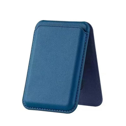 Strong Magnetic Leather Wallet with Hidden Stand – MagSafe Case & Card Holder for iPhone 13, 14, 15 Pro Max