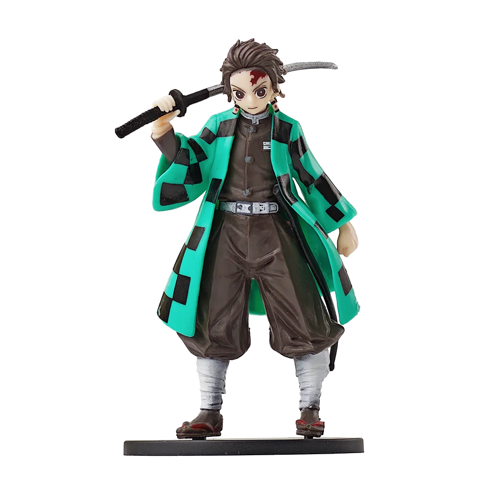 Demon Slayer Kimetsu No Yaiba Action Figures – Tanjirou, Zenitsu & Nezuko PVC Model Toys