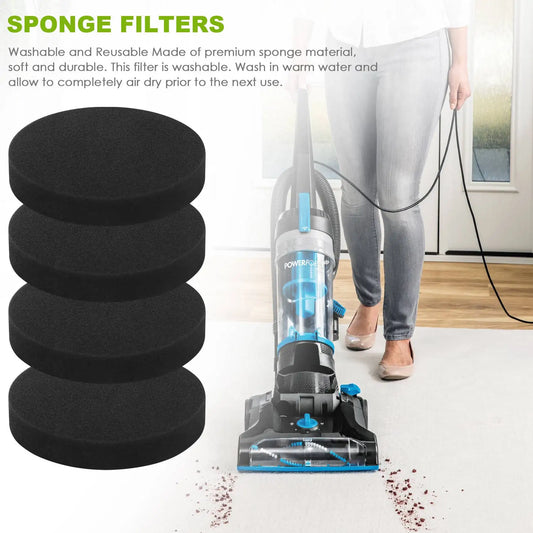 4Pcs Vacuum Cleaner Filter Set - Premotor Filters for Bissell PowerForce Helix Bagless Upright Cleaner