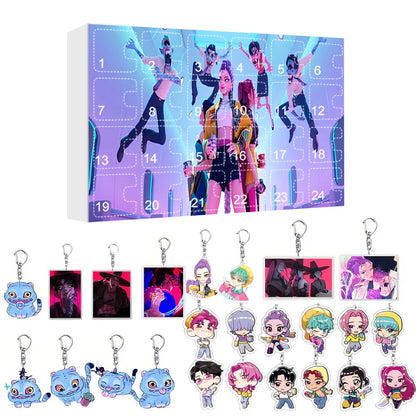 New Kpop Demon Hunters 24-Day Advent Calendar — Rumi, Mira, Zoey & Tiger Christmas Countdown Gift
