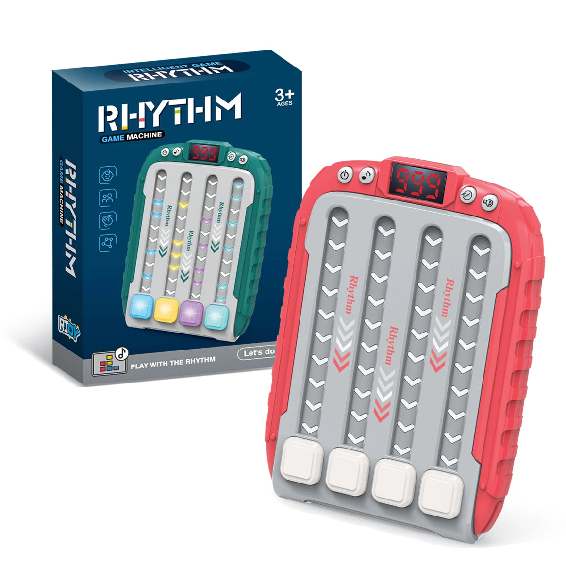 Electronic Music Reflex Game Console - Stress-Relief Puzzle Toy for Kids with Music Challenges, Brain Training, and Reaction Exercises