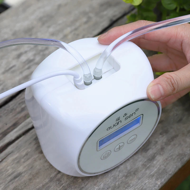 Smart Drip Irrigation Timer System – Automatic Garden Watering Controller Pump Kit for Plants & Home Use