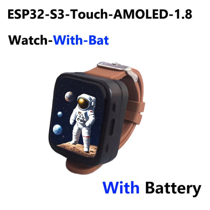 ESP32-S3 AMOLED Development Board - 1.8-Inch Touchscreen LVGL AI Voice Programmable Smart Watch