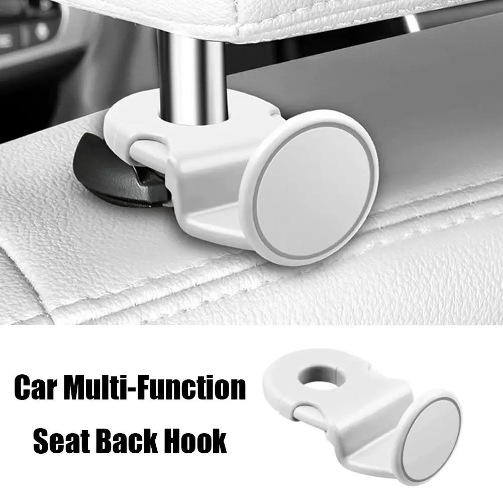 Universal Car Headrest Hooks — Heavy-Duty Back Seat Organizer & Multi-Function Interior Storage Holder