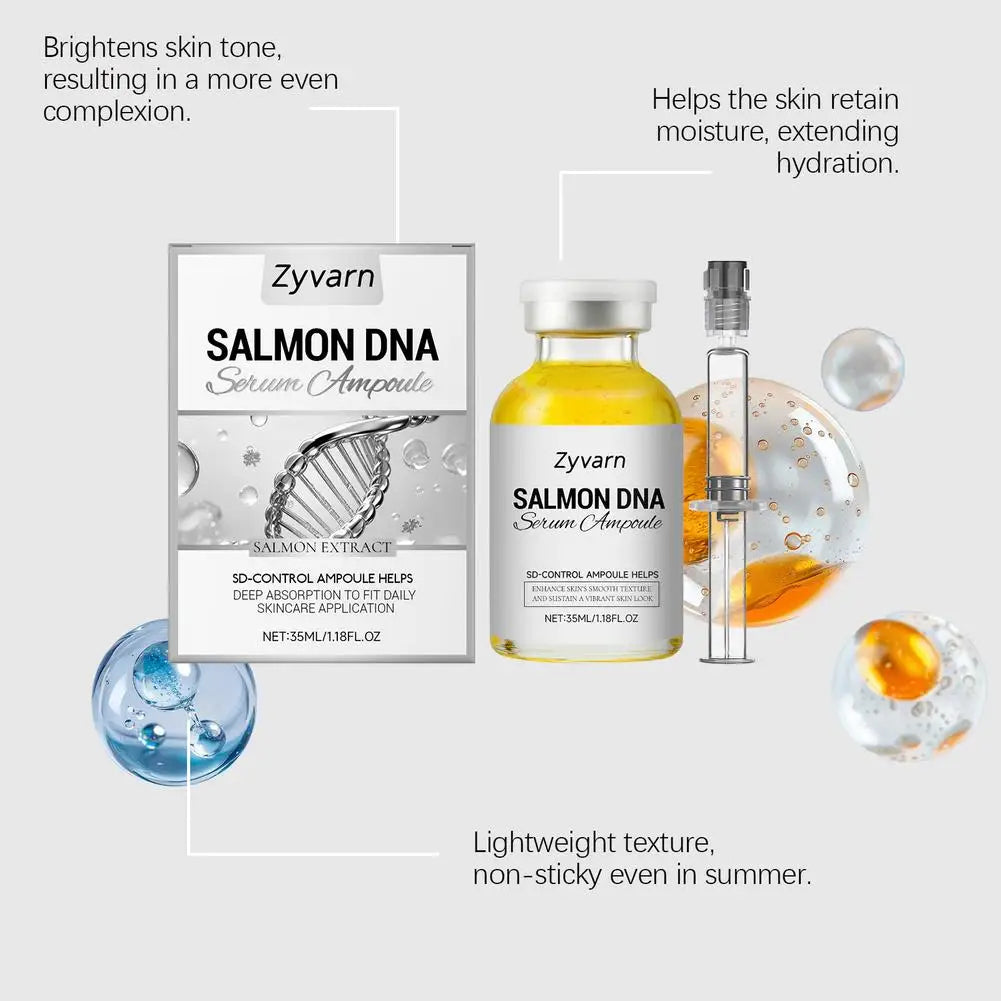 Salmon DNA PDRN Facial Serum Ampoule – Deep Hydration, Skin Soothing & Radiance-Boosting Daily Skincare (1/2 Pcs)