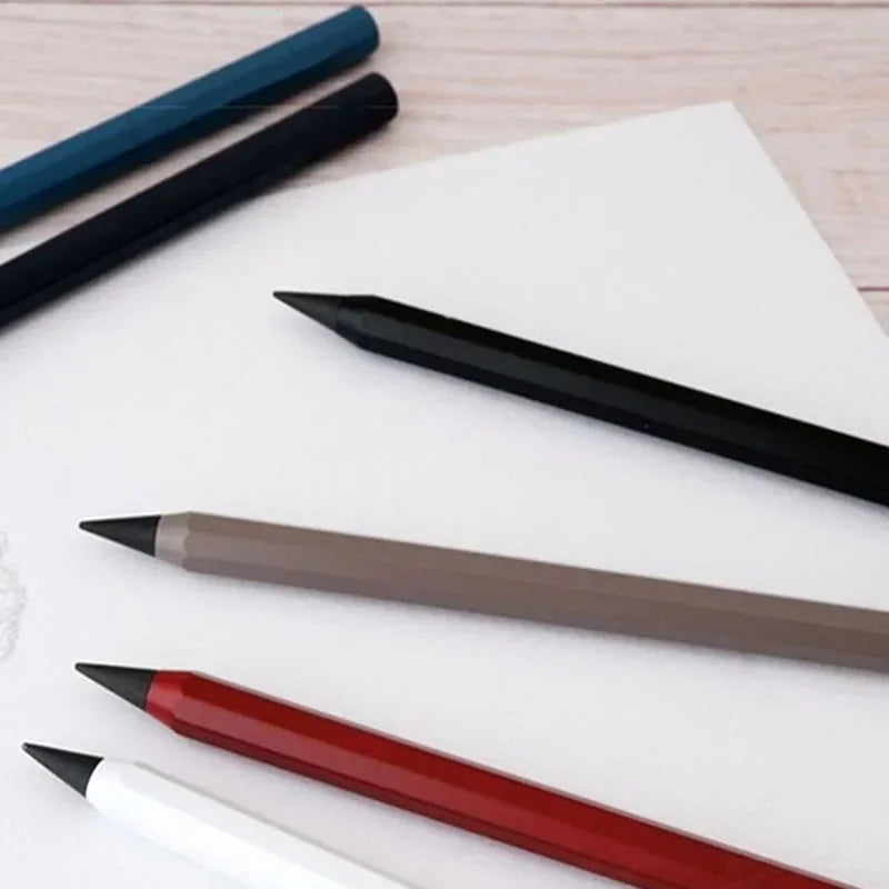 Metal Eternal Pencil – Unlimited Writing Magic Pen with No Ink, Reusable Stationery & Novelty Gift for Drawing and Notes