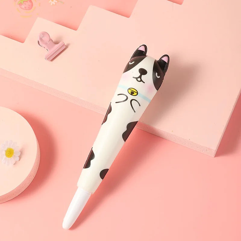 Kawaii Squishy Gel Pens – Cute Animal and Fruit-Shaped Stress Relief Pens for School and Office Supplies