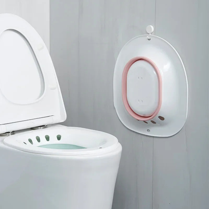 Collapsible Bidet Bathtub - Comfortable Sit Bath for Pregnant Women, Elderly, Postpartum Patients, and Toilet Medicated Flusher Accessories