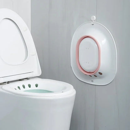 Collapsible Bidet Bathtub - Comfortable Sit Bath for Pregnant Women, Elderly, Postpartum Patients, and Toilet Medicated Flusher Accessories