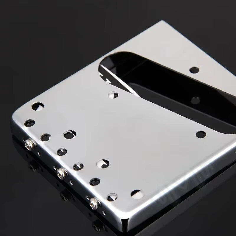 Pro Telecaster TL Bridge Upgrade — 6-Point Brass Saddles with Ashtray Design, CNC Aluminum Base for Vintage Tone Enhancement