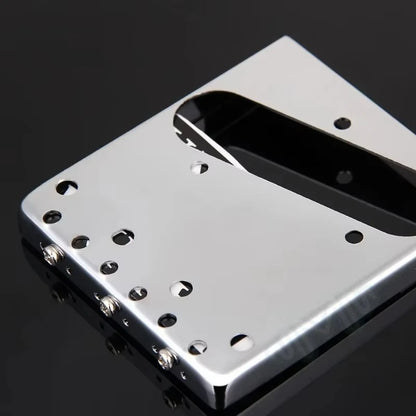 Pro Telecaster TL Bridge Upgrade — 6-Point Brass Saddles with Ashtray Design, CNC Aluminum Base for Vintage Tone Enhancement