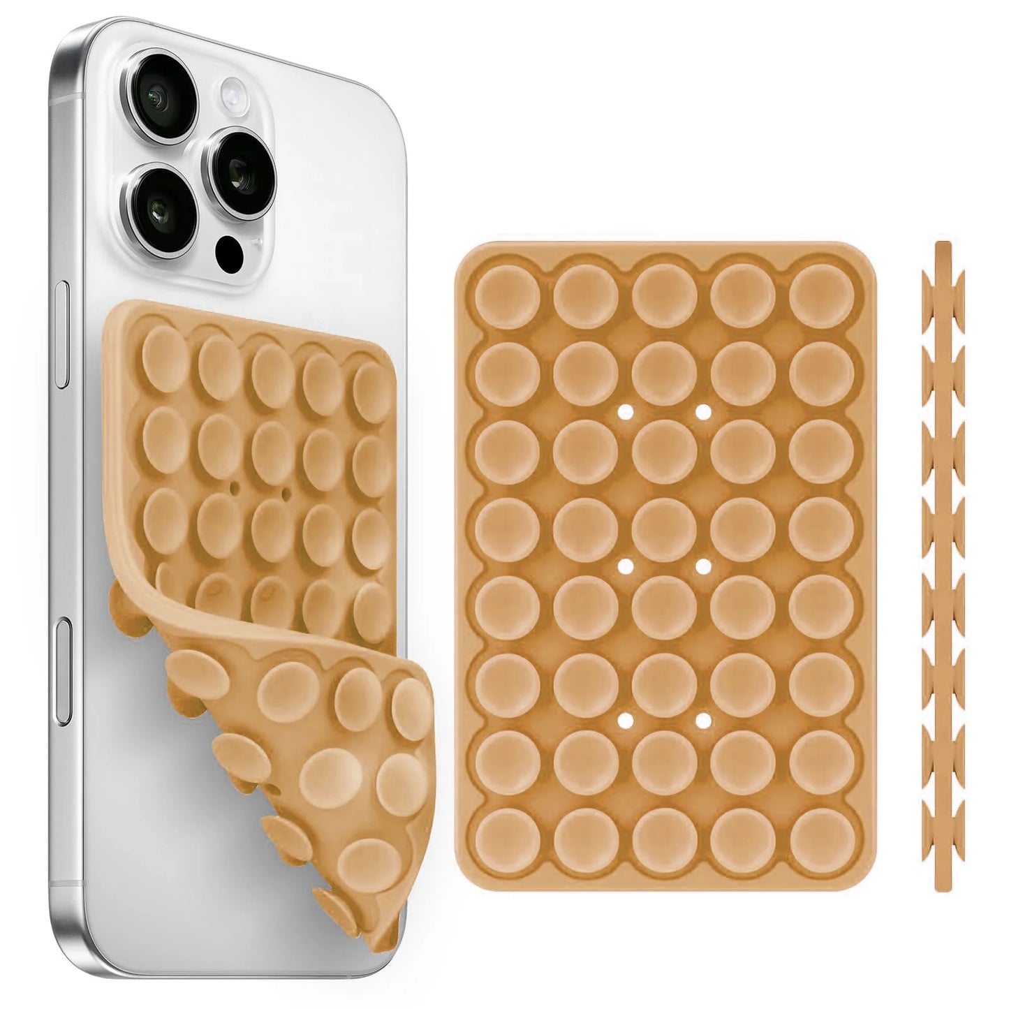 Silicone Suction Cup Phone Holder – Double-Sided, Anti-Slip Mobile Mount, Detachable Rubber Pad for Smartphones