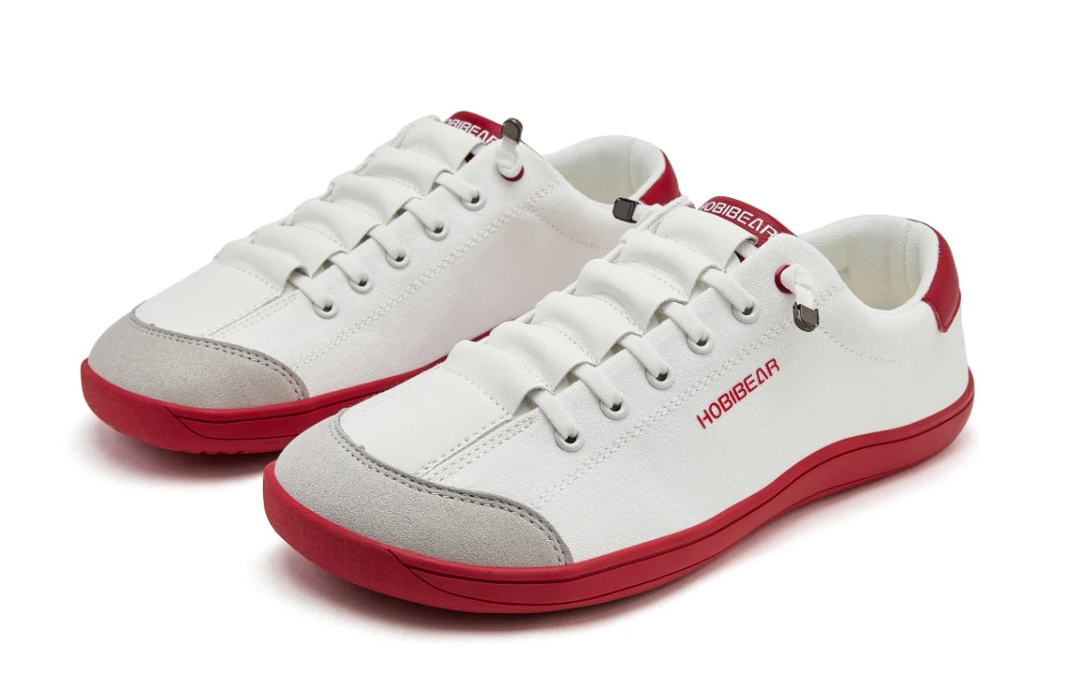 HOBIBEAR Zero Drop Barefoot Shoes – Wide Toe Minimalist Canvas Sneakers for Men & Women