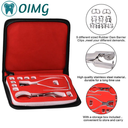 Dental Dam Hole Puncher Set — Dental Dam Perforator Pliers for Orthodontic & Dentist Use