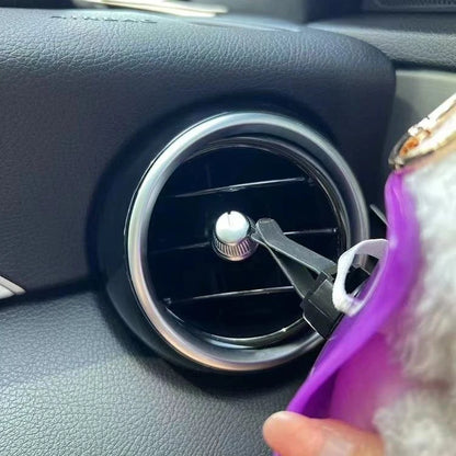 Labubu Car Doll Safety Seat – Kawaii Plush Aromatherapy Air Freshener for Ob11 & Dolls up to 18cm