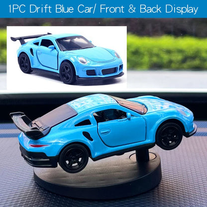 Drift Car Dashboard Toy Model — Swinging Sports Race Car Ornament for Interior Decor & Fun Accessories for Men