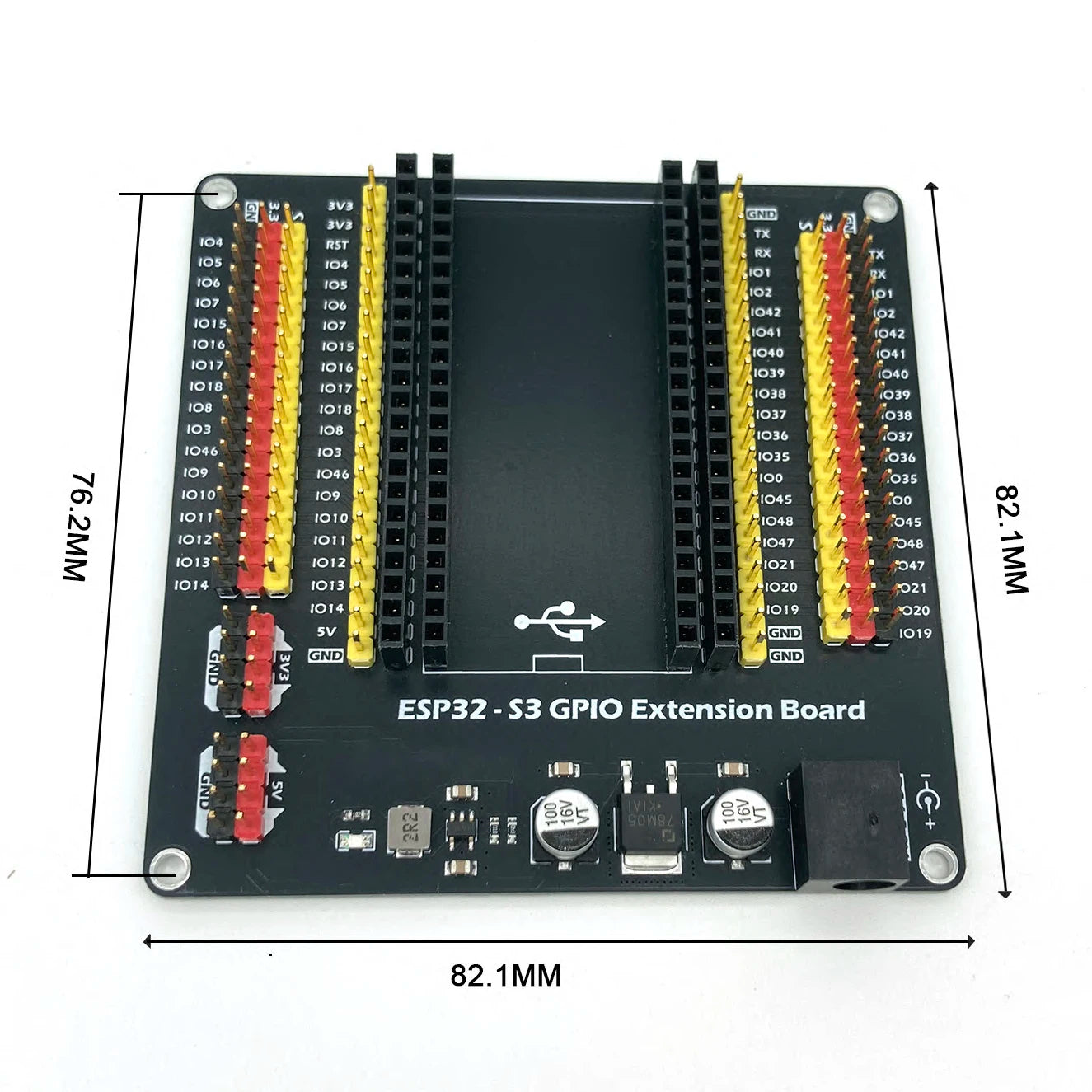 ESP32-S3 WROOM-1 Development Board - 44-Pin WiFi Bluetooth Module with 16MB Flash & 8MB PSRAM for Arduino IDE