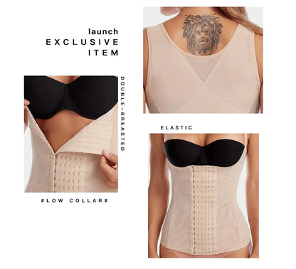 Waist Corset Postpartum Shapewear – Slimming Tummy Trainer, Flat Belly Waist Trainer & Body Shaper for Women