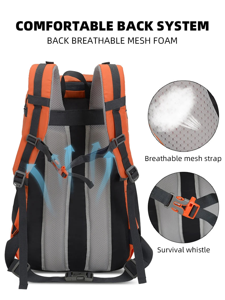 Hydration Backpack for Hiking, Running & Cycling — Outdoor Sports, Camping, Climbing & Travel Bag for Men & Women