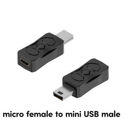 DXAB USB 2.0 Adapter – Micro & Mini Male to Female Converter Connector Changer