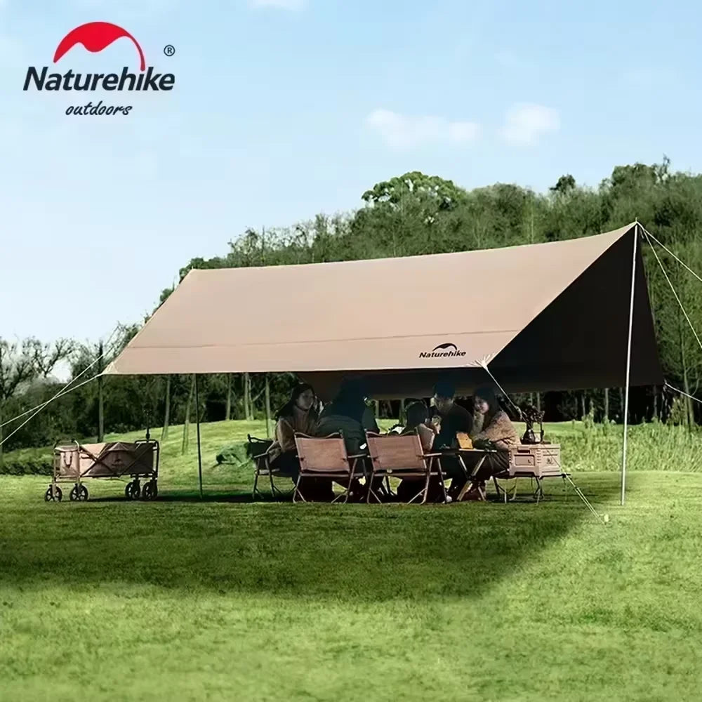 Naturehike Camping Sun Shelter - 17㎡ Waterproof Canopy Awning for 10–12 People, Beach & Outdoor Shade Tent