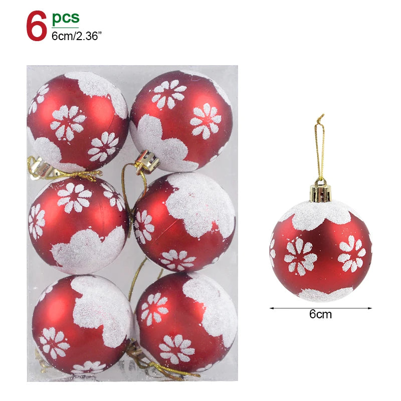 Christmas Ball Ornaments – Hanging Tree Pendants for Xmas, Home Decor, 2026 New Year & Holiday Gifts