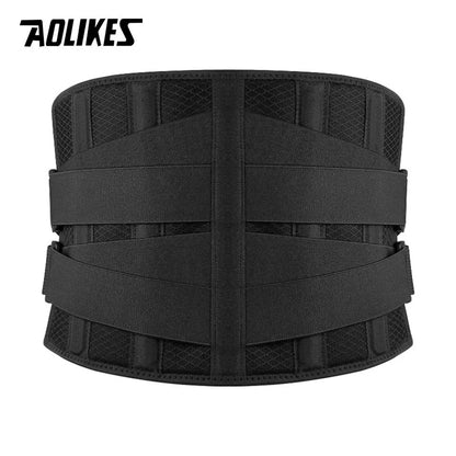AOLIKES Lower Back Brace with 6 Stays – Anti-Skid Orthopedic Lumbar Support Belt, Breathable Waist Support for Gym & Pain Relief