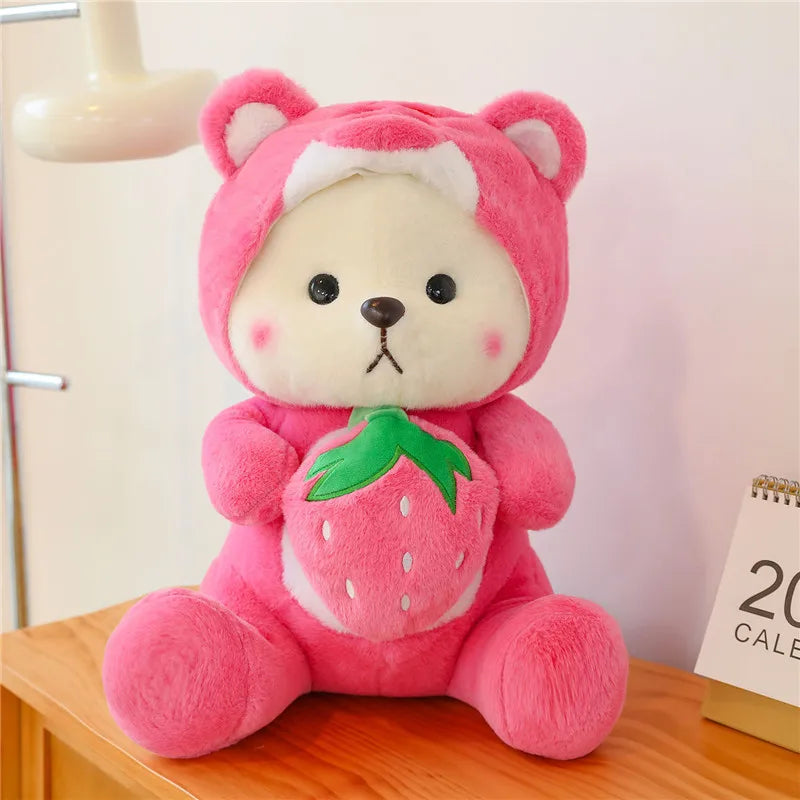 30cm Cute Bear-to-Disney Stitch Plush Toy – Soft Stuffed Cartoon Animal Doll, Perfect Birthday & Christmas Gift