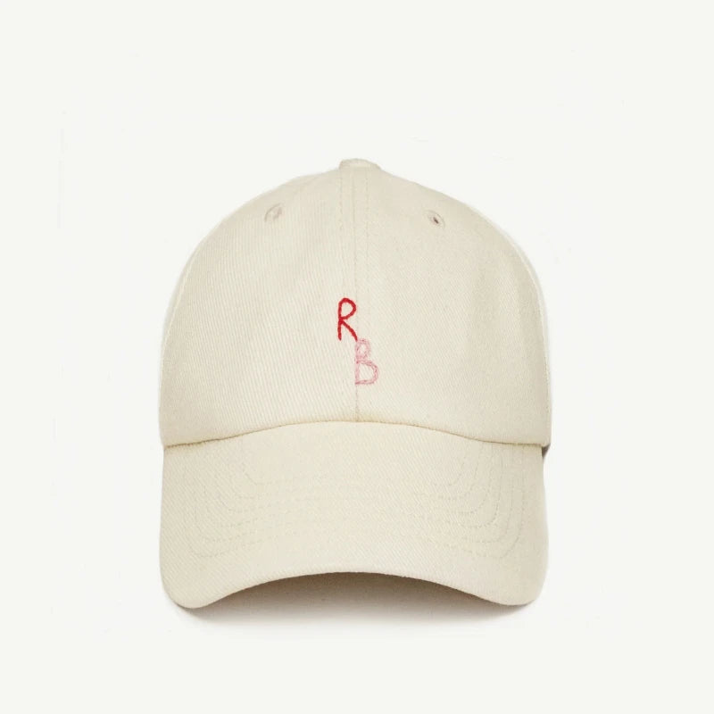 Monogram Cotton Baseball Cap - Hand-Dyed Soft Fabric Embroidered Letter Dad Hat