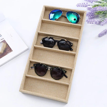 6-Grid Sunglasses & Eyeglasses Storage Case – Display Box Organizer for Glasses