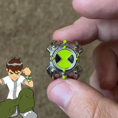 Ben 10 Omnitrix Cosplay Ring – Unisex Punk Goth Finger Jewelry Accessory