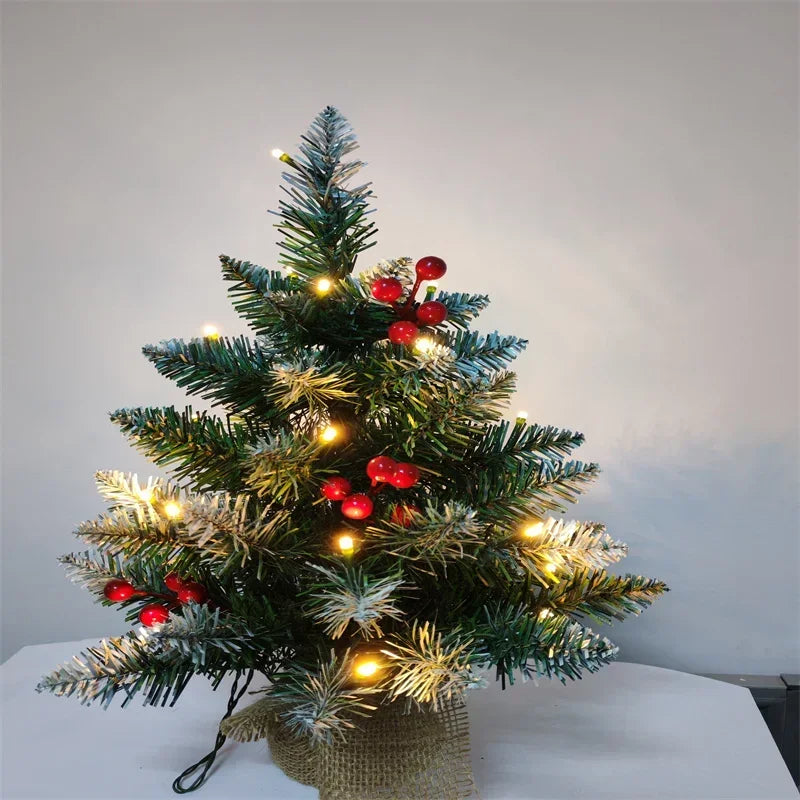 Mini Christmas Tree 45/60cm – PVC Tabletop Decorations for Family Christmas & Holiday Parties