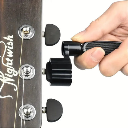 3-in-1 Guitar String Winder with Peg Winder, Cutter, and Pin Puller - Essential Instrument Maintenance and Repair Tool