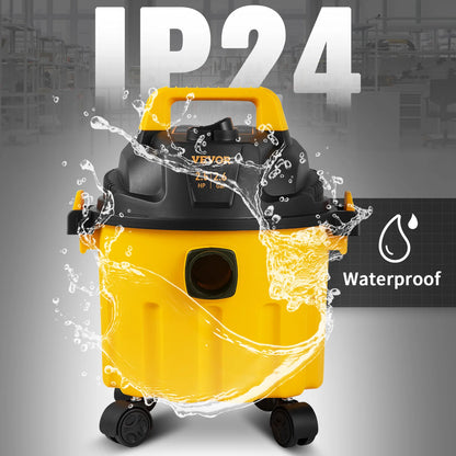 SucceBuy 2.6 Gallon Wet & Dry Shop Vacuum – 2.5 Peak HP 3-in-1 Portable Cleaner with Blower Function & Attachments