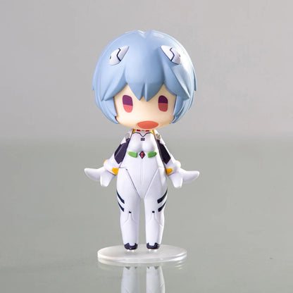 Evangelion Anime Figure Set – Ayanami Rei, Asuka & Shinji Collectible Figurines for Car Decoration & Kids Gift