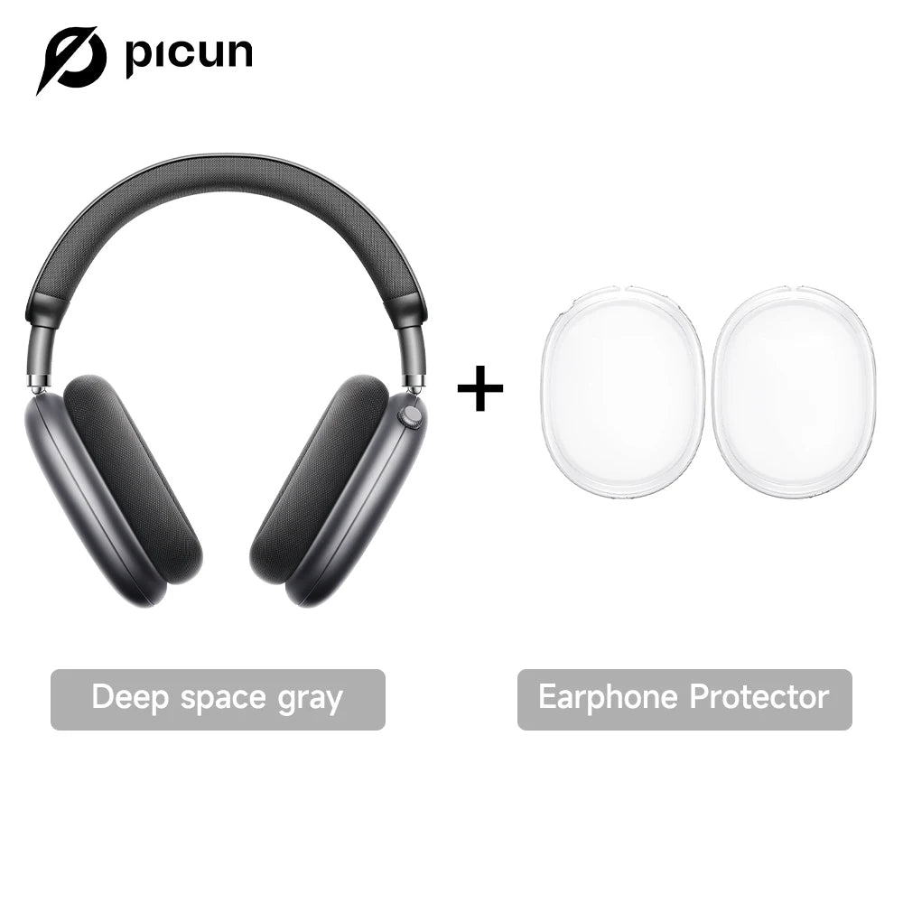 Picun F8 Pro ANC Wireless Headphones - 3D Spatial Audio Bluetooth Headset with HD Mic & Low Latency App Support