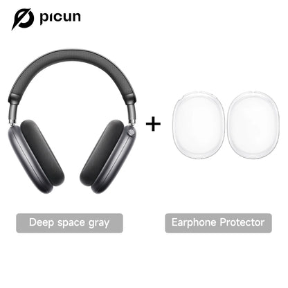Picun F8 Pro ANC Wireless Headphones - 3D Spatial Audio Bluetooth Headset with HD Mic & Low Latency App Support