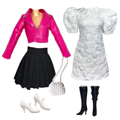 Deluxe Doll Clothes Set – Black & Red Tea Time Fashion Outfit for 11.5” Dolls