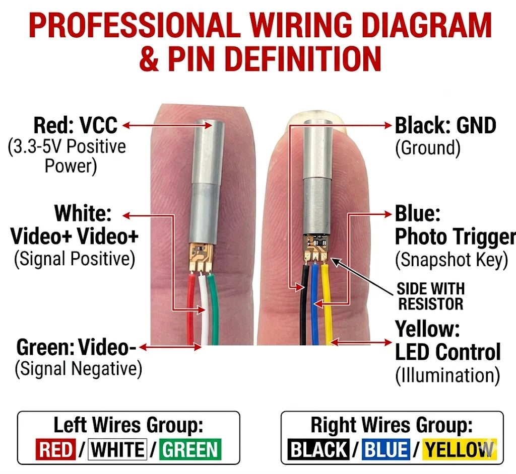 3.9mm HD USB Borescope - Industrial Inspection Camera for Welding & Pipelines
