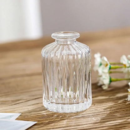 Retro Hydroponic Transparent Glass Vase — INS Style Flower Vase for Desktop, Home, Wedding & Party Decoration