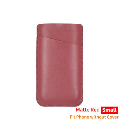 Universal PU Leather Phone Bag - Protective Pocket Wallet Pouch for iPhone 14–17 Pro Max Plus and Samsung Note 20 S21
