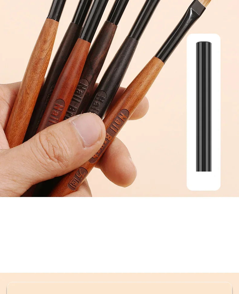 Nail Glue Phototherapy Pen & UV Gel Brush - Professional Acrylic Nail Art Brushes for Painting & Drawing, Manicure Tools