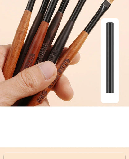 Nail Glue Phototherapy Pen & UV Gel Brush - Professional Acrylic Nail Art Brushes for Painting & Drawing, Manicure Tools