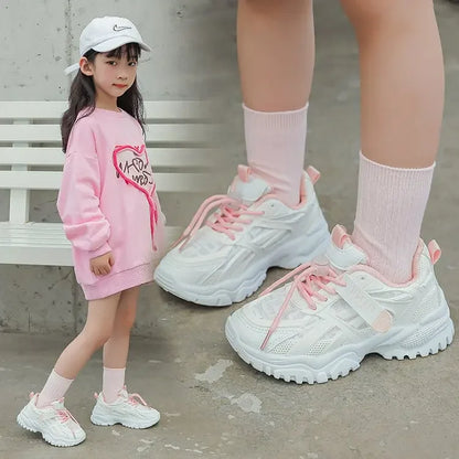 Breathable Mesh Kids’ Sport Shoes – Spring & Autumn Casual Sneakers for Boys and Girls