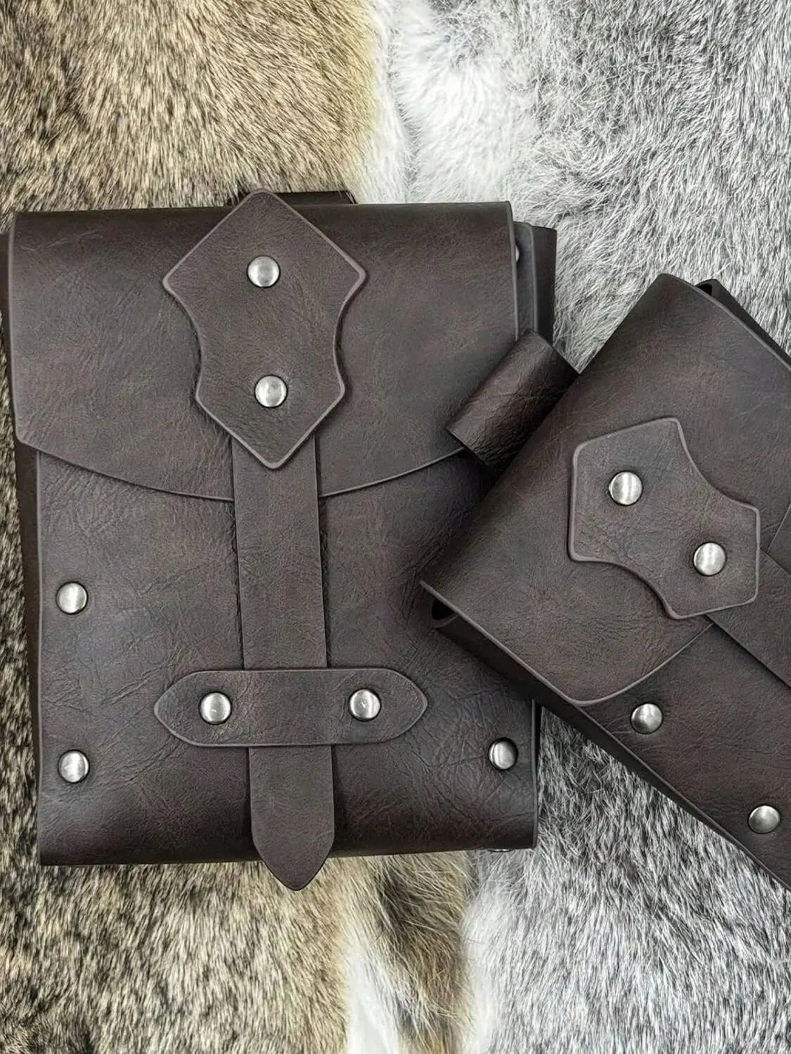 Medieval Belt & Pouch Accessory Set – Renaissance Viking Waist Bag, Wide Vintage Belt for Halloween, 1/2/3pcs
