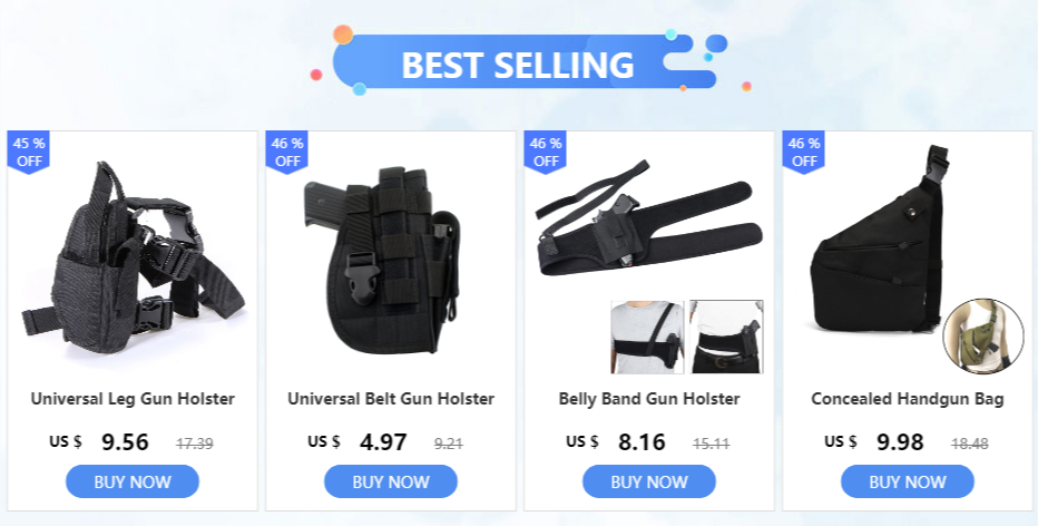 Universal Drop Leg Gun Holster - Right-Handed Tactical Thigh Pistol Bag & Pouch for All Handguns