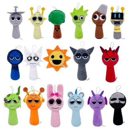 Sprunki Plush Toys – Cute Horror Game Cartoon Soft Stuffed Pillow for Kids, Birthday & Christmas Gift