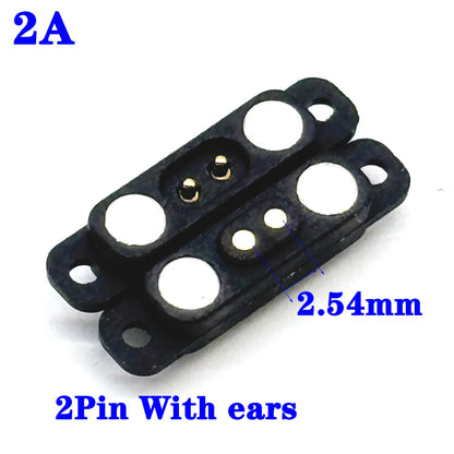 Magnetic Pogo Pin Connector - 5A Waterproof High-Current Spring Probe Male Female DC Charging Connector, 2/3/4/5/6/7/8 Pin